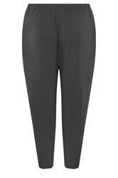 YOURS Plus Size Grey Wide Leg Seam Joggers | Yours Clothing 6
