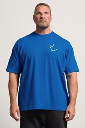 IronRhino Big & Tall Cobalt Blue Old English Logo T-Shirt | BadRhino 3