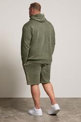 BadRhino Big & Tall Green Sun Bleached Hoodie & Short Set  4