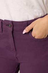 M&Co Petite Berry Purple Ankle Grazer Jeans | M&Co 4