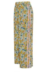PixieGirl Petite Pantalon large rose à petites fleurs avec bandes latérales