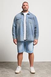 BadRhino Big & Tall Light Blue Denim Shirt | BadRhino 2