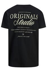 JACK & JONES Big & Tall Black Studio Graphic T-Shirt | BadRhino 5