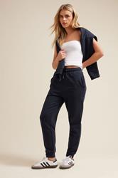 PixieGirl Petite Women's Navy Blue Cuffed Joggers | PixieGirl 2