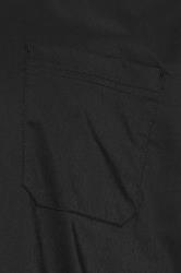 D555 Big & Tall Black Short Sleeve Non Iron Stretch Shirt | BadRhino 5