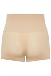 YOURSET Plus Size 2 PACK Black & Nude Seamless Control High Waisted Shorts | Yours Clothing 12