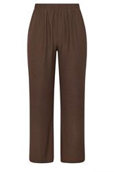 LIMITED COLLECTION Plus Size Brown Textured Wide Leg Trousers | Yours Clothing 6