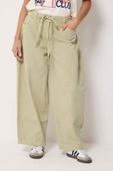 PixieGirl Petite Women's Sage Green Tie Waist Wide Leg Jeans | PixieGirl  1