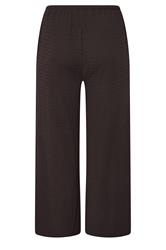 YOURS Plus Size Chocolate Brown Wide Leg Crinkle Trousers | Yours Clothing 7