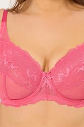 YOURS 2 PACK Plus Size Pink & Black Polka Dot Non Padded Underwired Bras | Yours Clothing 7
