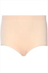 Other, Other Light Control Nude Shimmer Effect High Waist Knickers, Nude