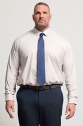 D555 Big & Tall Pink Long Sleeve Non Iron Stretch Shirt | BadRhino 3