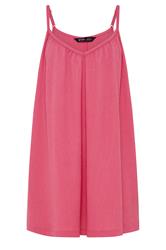 YOURS Curve Pink Crinkle Cami Vest Top