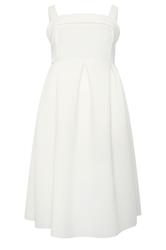 YOURS LONDON Curve White Skater Midi Dress