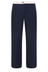 PixieGirl Petite Blue Button Detail Wide Leg Trousers | PixieGirl  6