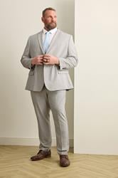 BadRhino Tailoring Big & Tall Grey Plain Suit Jacket | BadRhino 3