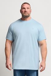 BadRhino Big & Tall Chambray Blue Extra Long Core T-Shirt | BadRhino 3