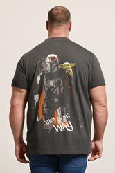 BadRhino Big & Tall Grey Mandalorian & Grogu Graphic T-Shirt | BadRhino 2