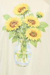 YOURS Plus Size Yellow Sunflower Graphic T-Shirt | Yours Clothing 4