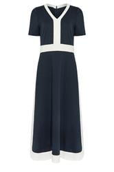 M&Co Navy Blue Colourblock Dress And Jacket Set | M&Co 7