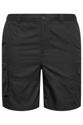 BadRhino Big & Tall Black Lightweight Cargo Shorts