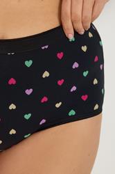 YOURSET 5 PACK Plus Size Pink Heart Print Full Briefs | Yours Clothing 4