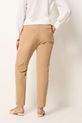 M&Co Natural Brown Pintuck Tailored Trousers | M&Co 2