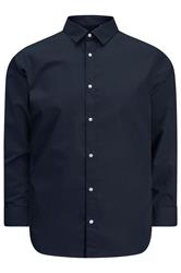 JACK & JONES Big & Tall Chemise bleu marine à manches longues