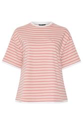 YOURS Plus Size Pink Stripe 2-In-1 Boxy T-Shirt | Yours Clothing 5