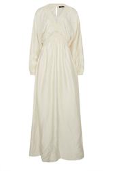LTS Tall Women's Cream Textured Shirred Detail Maxi Dress | Long Tall Sally 7