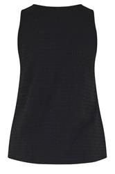 YOURS Plus Size Black Textured Button Through Waistcoat | Yours Clothing 6