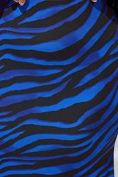 LIMITED COLLECTION Plus Size Blue Zebra Print Maxi Skirt | Yours Clothing 4