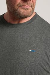 BadRhino Big & Tall Charcoal Grey Extra Long Long Sleeve T-Shirt | BadRhino 4
