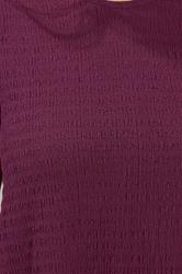 YOURS Plus Size Purple Textured Swing Top | Yours Clothing 4