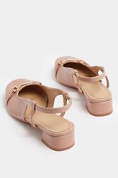 LTS Natural Brown Snaffle Slingback Heel In Standard Fit | Long Tall Sally 4