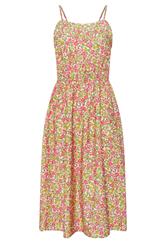 PixieGirl Petite Pink Floral Midi Dress
