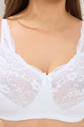 YOURS Plus Size White Lace Non-Padded Non-Wired Full Cup Bra | Yours Clothing 4