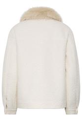 LTS Tall Women's Ivory White Faux Fur Coat | Long Tall Sally 8