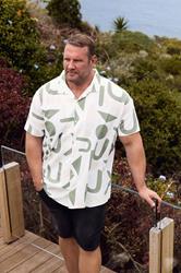 BadRhino Big & Tall Green Abstract Print Shirt | BadRhino 3