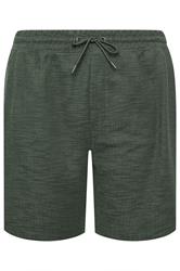BadRhino Big & Tall Green Textured Shorts
