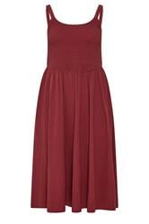 YOURS Robe d'été smockée rouge brique 