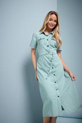 M&Co Blue Denim Midi Shirt Dress | M&Co 5