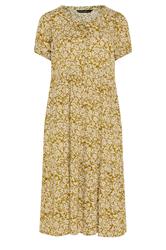 EVANS Curve Green Ditsy Floral Dress