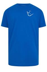 IronRhino Big & Tall Cobalt Blue Old English Logo T-Shirt