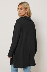 YOURS Plus Size Black Bubble Textured Blazer | Yours Clothing 2