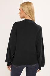 STAR Black Knitted Gold Button Cardigan | StarByJM 2