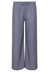 M&Co Petite pantalones azules de cuadros texturizados