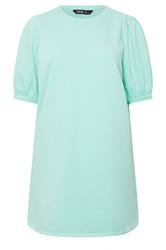 YOURS Curve Green Balloon Sleeve Dress