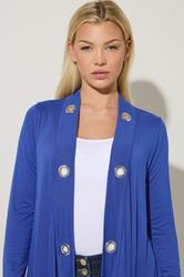 STAR Blue Eyelet Detail Waterfall Cardigan | StarByJM 4