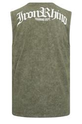IronRhino Big & Tall Olive Green Old English Vest | BadRhino 7